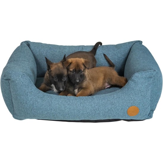 JACK AND VANILLA JV Hampton Orthopedic Dog Sofa - Basket for Older Dogs or Sensitive Joints - Petrol, M, 80 x 60 x 25 cm JACK AND VANILLA JV Hampton Orthopedic Dog Sofa - Basket for Older Dogs or Sensitive Joints - Petrol, M, 80 x 60 x 25 cm
