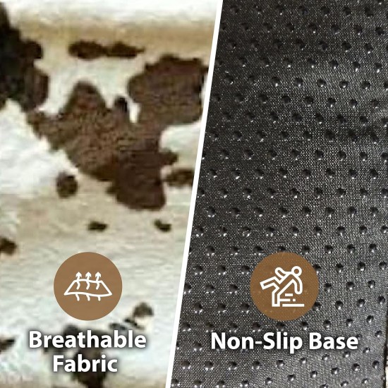 Jumbo Replacement Cow Hide Dog Bed Cover, 60-Inch Jumbo Replacement Cow Hide Dog Bed Cover, 60-Inch