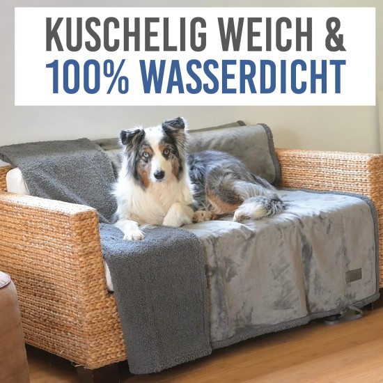 KaraLuna Waterproof Dog Blanket, 100 x 150 cm, Washable, Pet Blanket for Travel, Car, Sofa or Couch, Outdoor Blanket, Dog Sleeping Blanket, Portable KaraLuna Waterproof Dog Blanket, 100 x 150 cm, Washable, Pet Blanket for Travel, Car, Sofa or Couch, Outdoor Blanket, Dog Sleeping Blanket, Portable