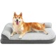 Lesure Orthopaedic Dog Bed Medium Dogs - 91.4 x 68.5 x 16.5 cm Dog Sofa with Egg-shaped Crate Foam and Waterproof Lining, Cosy Washable Dog Couch Dog Bed, Grey Lesure Orthopaedic Dog Bed Medium Dogs - 91.4 x 68.5 x 16.5 cm Dog Sofa with Egg-shaped Crate Foam and Waterproof Lining, Cosy Washable Dog Couch Dog Bed, Grey