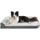 Lesure Orthopaedic Dog Bed Medium Dogs - 91.4 x 68.5 x 16.5 cm Dog Sofa with Egg-shaped Crate Foam and Waterproof Lining, Cosy Washable Dog Couch Dog Bed, Grey Lesure Orthopaedic Dog Bed Medium Dogs - 91.4 x 68.5 x 16.5 cm Dog Sofa with Egg-shaped Crate Foam and Waterproof Lining, Cosy Washable Dog Couch Dog Bed, Grey