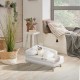 Luxury Cat Sofa, Pet Sofa with Backrest, Plush Cushion, Wooden Legs, Dog Sofa for Small Dogs, Relaxing Chair, Cat Chair for Large Cats, 70 x 40 x 39 cm, Beige