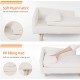 Luxury Cat Sofa, Pet Sofa with Backrest, Plush Cushion, Wooden Legs, Dog Sofa for Small Dogs, Relaxing Chair, Cat Chair for Large Cats, 70 x 40 x 39 cm, Beige