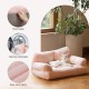MEWOOFUN Large Cat Bed, Small Dog Sofa, Fluffy and Washable, Cat Sofa, Dog Bed for Cats, Soft Cat Bed, Cat Couch with Non-Slip Underside, White, 66 x 48 cm MEWOOFUN Large Cat Bed, Small Dog Sofa, Fluffy and Washable, Cat Sofa, Dog Bed for Cats, Soft Cat Bed, Cat Couch with Non-Slip Underside, White, 66 x 48 cm