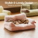 MEWOOFUN Large Cat Bed, Small Dog Sofa, Fluffy and Washable, Cat Sofa, Dog Bed for Cats, Soft Cat Bed, Cat Couch with Non-Slip Underside, White, 66 x 48 cm MEWOOFUN Large Cat Bed, Small Dog Sofa, Fluffy and Washable, Cat Sofa, Dog Bed for Cats, Soft Cat Bed, Cat Couch with Non-Slip Underside, White, 66 x 48 cm