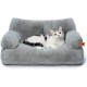 MEWOOFUN Large Cat Bed, Small Dog Sofa, Fluffy and Washable, Cat Sofa, Dog Bed for Cats, Soft Cat Bed, Cat Couch with Non-Slip Underside, White, 66 x 48 cm MEWOOFUN Large Cat Bed, Small Dog Sofa, Fluffy and Washable, Cat Sofa, Dog Bed for Cats, Soft Cat Bed, Cat Couch with Non-Slip Underside, White, 66 x 48 cm