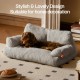 MEWOOFUN Large Cat Bed, Small Dog Sofa, Fluffy and Washable, Cat Sofa, Dog Bed for Cats, Soft Cat Bed, Cat Couch with Non-Slip Underside, White, 66 x 48 cm MEWOOFUN Large Cat Bed, Small Dog Sofa, Fluffy and Washable, Cat Sofa, Dog Bed for Cats, Soft Cat Bed, Cat Couch with Non-Slip Underside, White, 66 x 48 cm