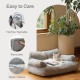 MEWOOFUN Large Cat Bed, Small Dog Sofa, Fluffy and Washable, Cat Sofa, Dog Bed for Cats, Soft Cat Bed, Cat Couch with Non-Slip Underside, White, 66 x 48 cm MEWOOFUN Large Cat Bed, Small Dog Sofa, Fluffy and Washable, Cat Sofa, Dog Bed for Cats, Soft Cat Bed, Cat Couch with Non-Slip Underside, White, 66 x 48 cm