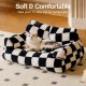 MEWOOFUN Large Cat Bed, Small Dog Sofa, Fluffy and Washable, Cat Sofa, Dog Bed for Cats, Soft Cat Bed, Cat Couch with Non-Slip Underside, White, 66 x 48 cm MEWOOFUN Large Cat Bed, Small Dog Sofa, Fluffy and Washable, Cat Sofa, Dog Bed for Cats, Soft Cat Bed, Cat Couch with Non-Slip Underside, White, 66 x 48 cm