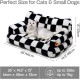 MEWOOFUN Large Cat Bed, Small Dog Sofa, Fluffy and Washable, Cat Sofa, Dog Bed for Cats, Soft Cat Bed, Cat Couch with Non-Slip Underside, White, 66 x 48 cm MEWOOFUN Large Cat Bed, Small Dog Sofa, Fluffy and Washable, Cat Sofa, Dog Bed for Cats, Soft Cat Bed, Cat Couch with Non-Slip Underside, White, 66 x 48 cm