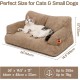 MEWOOFUN Large Cat Bed, Small Dog Sofa, Fluffy and Washable, Cat Sofa, Dog Bed for Cats, Soft Cat Bed, Cat Couch with Non-Slip Underside, White, 66 x 48 cm MEWOOFUN Large Cat Bed, Small Dog Sofa, Fluffy and Washable, Cat Sofa, Dog Bed for Cats, Soft Cat Bed, Cat Couch with Non-Slip Underside, White, 66 x 48 cm