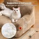 MEWOOFUN Large Cat Bed, Small Dog Sofa, Fluffy and Washable, Cat Sofa, Dog Bed for Cats, Soft Cat Bed, Cat Couch with Non-Slip Underside, White, 66 x 48 cm MEWOOFUN Large Cat Bed, Small Dog Sofa, Fluffy and Washable, Cat Sofa, Dog Bed for Cats, Soft Cat Bed, Cat Couch with Non-Slip Underside, White, 66 x 48 cm