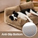 MEWOOFUN Large Cat Bed, Small Dog Sofa, Fluffy and Washable, Cat Sofa, Dog Bed for Cats, Soft Cat Bed, Cat Couch with Non-Slip Underside, White, 66 x 48 cm MEWOOFUN Large Cat Bed, Small Dog Sofa, Fluffy and Washable, Cat Sofa, Dog Bed for Cats, Soft Cat Bed, Cat Couch with Non-Slip Underside, White, 66 x 48 cm