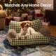 MEWOOFUN Large Cat Bed, Small Dog Sofa, Fluffy and Washable, Cat Sofa, Dog Bed for Cats, Soft Cat Bed, Cat Couch with Non-Slip Underside, White, 66 x 48 cm MEWOOFUN Large Cat Bed, Small Dog Sofa, Fluffy and Washable, Cat Sofa, Dog Bed for Cats, Soft Cat Bed, Cat Couch with Non-Slip Underside, White, 66 x 48 cm