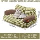 MEWOOFUN Large Cat Bed, Small Dog Sofa, Fluffy and Washable, Cat Sofa, Dog Bed for Cats, Soft Cat Bed, Cat Couch with Non-Slip Underside, White, 66 x 48 cm MEWOOFUN Large Cat Bed, Small Dog Sofa, Fluffy and Washable, Cat Sofa, Dog Bed for Cats, Soft Cat Bed, Cat Couch with Non-Slip Underside, White, 66 x 48 cm