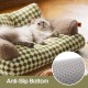 MEWOOFUN Large Cat Bed, Small Dog Sofa, Fluffy and Washable, Cat Sofa, Dog Bed for Cats, Soft Cat Bed, Cat Couch with Non-Slip Underside, White, 66 x 48 cm MEWOOFUN Large Cat Bed, Small Dog Sofa, Fluffy and Washable, Cat Sofa, Dog Bed for Cats, Soft Cat Bed, Cat Couch with Non-Slip Underside, White, 66 x 48 cm