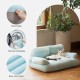 MEWOOFUN Large Cat Bed, Small Dog Sofa, Fluffy and Washable, Cat Sofa, Dog Bed for Cats, Soft Cat Bed, Cat Couch with Non-Slip Underside, White, 66 x 48 cm MEWOOFUN Large Cat Bed, Small Dog Sofa, Fluffy and Washable, Cat Sofa, Dog Bed for Cats, Soft Cat Bed, Cat Couch with Non-Slip Underside, White, 66 x 48 cm