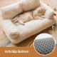 MEWOOFUN Large Cat Bed, Small Dog Sofa, Fluffy and Washable, Cat Sofa, Dog Bed for Cats, Soft Cat Bed, Cat Couch with Non-Slip Underside, White, 66 x 48 cm MEWOOFUN Large Cat Bed, Small Dog Sofa, Fluffy and Washable, Cat Sofa, Dog Bed for Cats, Soft Cat Bed, Cat Couch with Non-Slip Underside, White, 66 x 48 cm