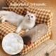 MEWOOFUN Large Cat Bed, Small Dog Sofa, Fluffy and Washable, Cat Sofa, Dog Bed for Cats, Soft Cat Bed, Cat Couch with Non-Slip Underside, White, 66 x 48 cm MEWOOFUN Large Cat Bed, Small Dog Sofa, Fluffy and Washable, Cat Sofa, Dog Bed for Cats, Soft Cat Bed, Cat Couch with Non-Slip Underside, White, 66 x 48 cm