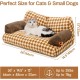MEWOOFUN Large Cat Bed, Small Dog Sofa, Fluffy and Washable, Cat Sofa, Dog Bed for Cats, Soft Cat Bed, Cat Couch with Non-Slip Underside, White, 66 x 48 cm MEWOOFUN Large Cat Bed, Small Dog Sofa, Fluffy and Washable, Cat Sofa, Dog Bed for Cats, Soft Cat Bed, Cat Couch with Non-Slip Underside, White, 66 x 48 cm