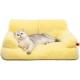 MEWOOFUN Large Cat Bed, Small Dog Sofa, Fluffy and Washable, Cat Sofa, Dog Bed for Cats, Soft Cat Bed, Cat Couch with Non-Slip Underside, White, 66 x 48 cm MEWOOFUN Large Cat Bed, Small Dog Sofa, Fluffy and Washable, Cat Sofa, Dog Bed for Cats, Soft Cat Bed, Cat Couch with Non-Slip Underside, White, 66 x 48 cm