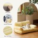 MEWOOFUN Large Cat Bed, Small Dog Sofa, Fluffy and Washable, Cat Sofa, Dog Bed for Cats, Soft Cat Bed, Cat Couch with Non-Slip Underside, White, 66 x 48 cm MEWOOFUN Large Cat Bed, Small Dog Sofa, Fluffy and Washable, Cat Sofa, Dog Bed for Cats, Soft Cat Bed, Cat Couch with Non-Slip Underside, White, 66 x 48 cm