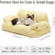 MEWOOFUN Large Cat Bed, Small Dog Sofa, Fluffy and Washable, Cat Sofa, Dog Bed for Cats, Soft Cat Bed, Cat Couch with Non-Slip Underside, White, 66 x 48 cm MEWOOFUN Large Cat Bed, Small Dog Sofa, Fluffy and Washable, Cat Sofa, Dog Bed for Cats, Soft Cat Bed, Cat Couch with Non-Slip Underside, White, 66 x 48 cm