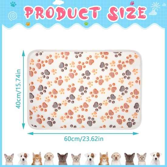 Pack of 4 Pet Dog Blankets, Paw Pattern, Puppy Fleece Blanket for Small, Medium, Pets, Dogs, Cats, Warm Sleeping Mat, Doggy, Kittens, Soft Bed Mat (White, Coffee, Pink, Purple, S) Pack of 4 Pet Dog Blankets, Paw Pattern, Puppy Fleece Blanket for Small, Medium, Pets, Dogs, Cats, Warm Sleeping Mat, Doggy, Kittens, Soft Bed Mat (White, Coffee, Pink, Purple, S)