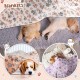 Pack of 4 Pet Dog Blankets, Paw Pattern, Puppy Fleece Blanket for Small, Medium, Pets, Dogs, Cats, Warm Sleeping Mat, Doggy, Kittens, Soft Bed Mat (White, Coffee, Pink, Purple, S) Pack of 4 Pet Dog Blankets, Paw Pattern, Puppy Fleece Blanket for Small, Medium, Pets, Dogs, Cats, Warm Sleeping Mat, Doggy, Kittens, Soft Bed Mat (White, Coffee, Pink, Purple, S)