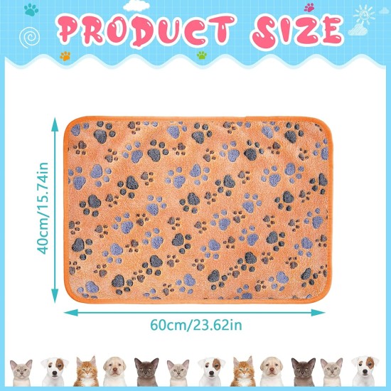Pack of 4 Pet Dog Blankets, Paw Pattern, Puppy Fleece Blanket for Small, Medium, Pets, Dogs, Cats, Warm Sleeping Mat, Doggy, Kittens, Soft Bed Mat (White, Coffee, Pink, Purple, S) Pack of 4 Pet Dog Blankets, Paw Pattern, Puppy Fleece Blanket for Small, Medium, Pets, Dogs, Cats, Warm Sleeping Mat, Doggy, Kittens, Soft Bed Mat (White, Coffee, Pink, Purple, S)