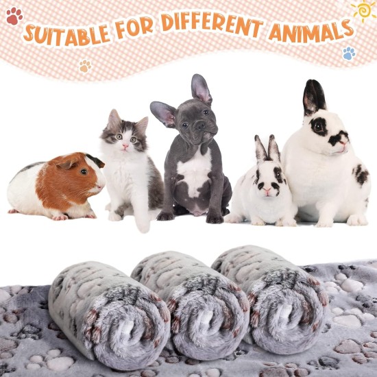 Pack of 4 Pet Dog Blankets, Paw Pattern, Puppy Fleece Blanket for Small, Medium, Pets, Dogs, Cats, Warm Sleeping Mat, Doggy, Kittens, Soft Bed Mat (White, Coffee, Pink, Purple, S) Pack of 4 Pet Dog Blankets, Paw Pattern, Puppy Fleece Blanket for Small, Medium, Pets, Dogs, Cats, Warm Sleeping Mat, Doggy, Kittens, Soft Bed Mat (White, Coffee, Pink, Purple, S)