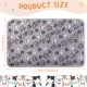 Pack of 4 Pet Dog Blankets, Paw Pattern, Puppy Fleece Blanket for Small, Medium, Pets, Dogs, Cats, Warm Sleeping Mat, Doggy, Kittens, Soft Bed Mat (White, Coffee, Pink, Purple, S)