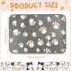 Pack of 4 Pet Dog Blankets, Paw Pattern, Puppy Fleece Blanket for Small, Medium, Pets, Dogs, Cats, Warm Sleeping Mat, Doggy, Kittens, Soft Bed Mat (White, Coffee, Pink, Purple, S)