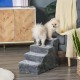 PawHut Dog Stairs, 4 Steps, 35 cm, Cat Stairs for Bed and Sofa, Pet Stairs for Dogs and Cats up to 5 kg, Plush Look, Beige PawHut Dog Stairs, 4 Steps, 35 cm, Cat Stairs for Bed and Sofa, Pet Stairs for Dogs and Cats up to 5 kg, Plush Look, Beige