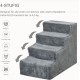 PawHut Dog Stairs, 4 Steps, 35 cm, Cat Stairs for Bed and Sofa, Pet Stairs for Dogs and Cats up to 5 kg, Plush Look, Beige PawHut Dog Stairs, 4 Steps, 35 cm, Cat Stairs for Bed and Sofa, Pet Stairs for Dogs and Cats up to 5 kg, Plush Look, Beige