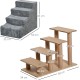 PawHut Dog Stairs, 4 Steps, 35 cm, Cat Stairs for Bed and Sofa, Pet Stairs for Dogs and Cats up to 5 kg, Plush Look, Beige PawHut Dog Stairs, 4 Steps, 35 cm, Cat Stairs for Bed and Sofa, Pet Stairs for Dogs and Cats up to 5 kg, Plush Look, Beige