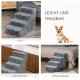 PawHut Dog Stairs, 4 Steps, 35 cm, Cat Stairs for Bed and Sofa, Pet Stairs for Dogs and Cats up to 5 kg, Plush Look, Beige PawHut Dog Stairs, 4 Steps, 35 cm, Cat Stairs for Bed and Sofa, Pet Stairs for Dogs and Cats up to 5 kg, Plush Look, Beige