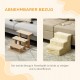 PawHut Dog Stairs, 4 Steps, 35 cm, Cat Stairs for Bed and Sofa, Pet Stairs for Dogs and Cats up to 5 kg, Plush Look, Beige PawHut Dog Stairs, 4 Steps, 35 cm, Cat Stairs for Bed and Sofa, Pet Stairs for Dogs and Cats up to 5 kg, Plush Look, Beige