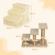 PawHut Dog Stairs, 4 Steps, 35 cm, Cat Stairs for Bed and Sofa, Pet Stairs for Dogs and Cats up to 5 kg, Plush Look, Beige PawHut Dog Stairs, 4 Steps, 35 cm, Cat Stairs for Bed and Sofa, Pet Stairs for Dogs and Cats up to 5 kg, Plush Look, Beige
