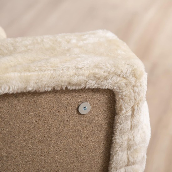 PawHut Dog Stairs, 4 Steps, 35 cm, Cat Stairs for Bed and Sofa, Pet Stairs for Dogs and Cats up to 5 kg, Plush Look, Beige PawHut Dog Stairs, 4 Steps, 35 cm, Cat Stairs for Bed and Sofa, Pet Stairs for Dogs and Cats up to 5 kg, Plush Look, Beige