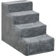 PawHut Dog Stairs, 4 Steps, 35 cm, Cat Stairs for Bed and Sofa, Pet Stairs for Dogs and Cats up to 5 kg, Plush Look, Beige PawHut Dog Stairs, 4 Steps, 35 cm, Cat Stairs for Bed and Sofa, Pet Stairs for Dogs and Cats up to 5 kg, Plush Look, Beige