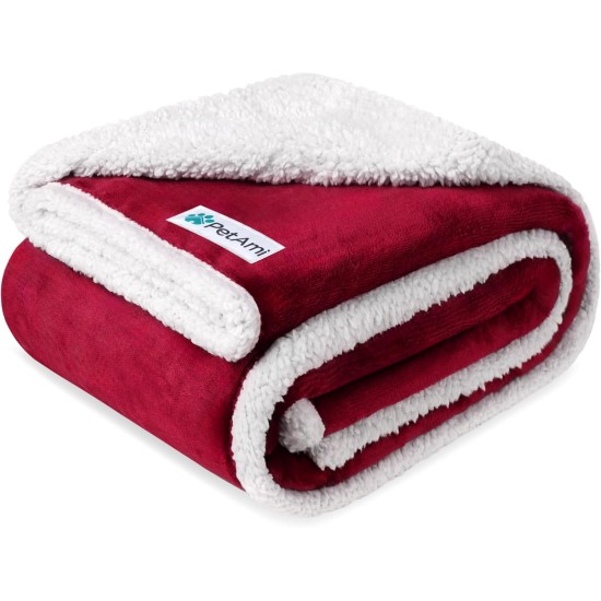 PetAmi Waterproof Dog Blanket for Bed, XL Dog Pet Blanket Couch Cover Protection, Sherpa Fleece Leak-Proof Duvet for Crate Kennel Sofa Furniture Protector, Reversible Soft Plush 80 x 60 cm, Grey PetAmi Waterproof Dog Blanket for Bed, XL Dog Pet Blanket Couch Cover Protection, Sherpa Fleece Leak-Proof Duvet for Crate Kennel Sofa Furniture Protector, Reversible Soft Plush 80 x 60 cm, Grey