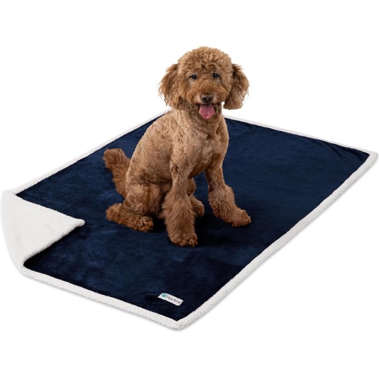 PetAmi Waterproof Dog Blanket for Bed, XL Dog Pet Blanket Couch Cover Protection, Sherpa Fleece Leak-Proof Duvet for Crate Kennel Sofa Furniture Protector, Reversible Soft Plush 80 x 60 cm, Grey PetAmi Waterproof Dog Blanket for Bed, XL Dog Pet Blanket Couch Cover Protection, Sherpa Fleece Leak-Proof Duvet for Crate Kennel Sofa Furniture Protector, Reversible Soft Plush 80 x 60 cm, Grey