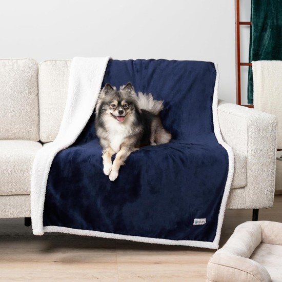 PetAmi Waterproof Dog Blanket for Bed, XL Dog Pet Blanket Couch Cover Protection, Sherpa Fleece Leak-Proof Duvet for Crate Kennel Sofa Furniture Protector, Reversible Soft Plush 80 x 60 cm, Grey PetAmi Waterproof Dog Blanket for Bed, XL Dog Pet Blanket Couch Cover Protection, Sherpa Fleece Leak-Proof Duvet for Crate Kennel Sofa Furniture Protector, Reversible Soft Plush 80 x 60 cm, Grey