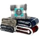 PetAmi Waterproof Dog Blanket for Bed, XL Dog Pet Blanket Couch Cover Protection, Sherpa Fleece Leak-Proof Duvet for Crate Kennel Sofa Furniture Protector, Reversible Soft Plush 80 x 60 cm, Grey PetAmi Waterproof Dog Blanket for Bed, XL Dog Pet Blanket Couch Cover Protection, Sherpa Fleece Leak-Proof Duvet for Crate Kennel Sofa Furniture Protector, Reversible Soft Plush 80 x 60 cm, Grey