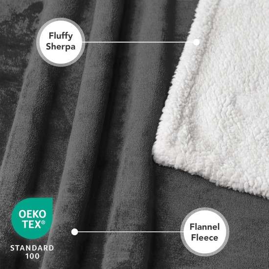 PetAmi Waterproof Dog Blanket for Bed, XL Dog Pet Blanket Couch Cover Protection, Sherpa Fleece Leak-Proof Duvet for Crate Kennel Sofa Furniture Protector, Reversible Soft Plush 80 x 60 cm, Grey PetAmi Waterproof Dog Blanket for Bed, XL Dog Pet Blanket Couch Cover Protection, Sherpa Fleece Leak-Proof Duvet for Crate Kennel Sofa Furniture Protector, Reversible Soft Plush 80 x 60 cm, Grey