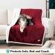 PetAmi Waterproof Dog Blanket for Bed, XL Dog Pet Blanket Couch Cover Protection, Sherpa Fleece Leak-Proof Duvet for Crate Kennel Sofa Furniture Protector, Reversible Soft Plush 80 x 60 cm, Grey PetAmi Waterproof Dog Blanket for Bed, XL Dog Pet Blanket Couch Cover Protection, Sherpa Fleece Leak-Proof Duvet for Crate Kennel Sofa Furniture Protector, Reversible Soft Plush 80 x 60 cm, Grey