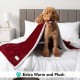 PetAmi Waterproof Dog Blanket for Bed, XL Dog Pet Blanket Couch Cover Protection, Sherpa Fleece Leak-Proof Duvet for Crate Kennel Sofa Furniture Protector, Reversible Soft Plush 80 x 60 cm, Grey PetAmi Waterproof Dog Blanket for Bed, XL Dog Pet Blanket Couch Cover Protection, Sherpa Fleece Leak-Proof Duvet for Crate Kennel Sofa Furniture Protector, Reversible Soft Plush 80 x 60 cm, Grey