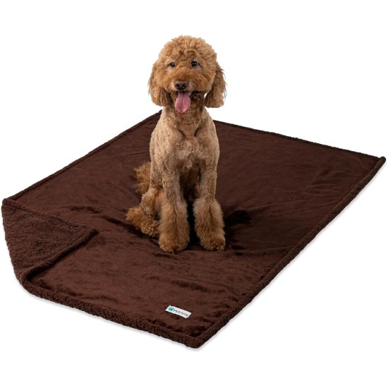 PetAmi Waterproof Dog Blanket for Bed, XL Dog Pet Blanket Couch Cover Protection, Sherpa Fleece Leak-Proof Duvet for Crate Kennel Sofa Furniture Protector, Reversible Soft Plush 80 x 60 cm, Grey PetAmi Waterproof Dog Blanket for Bed, XL Dog Pet Blanket Couch Cover Protection, Sherpa Fleece Leak-Proof Duvet for Crate Kennel Sofa Furniture Protector, Reversible Soft Plush 80 x 60 cm, Grey