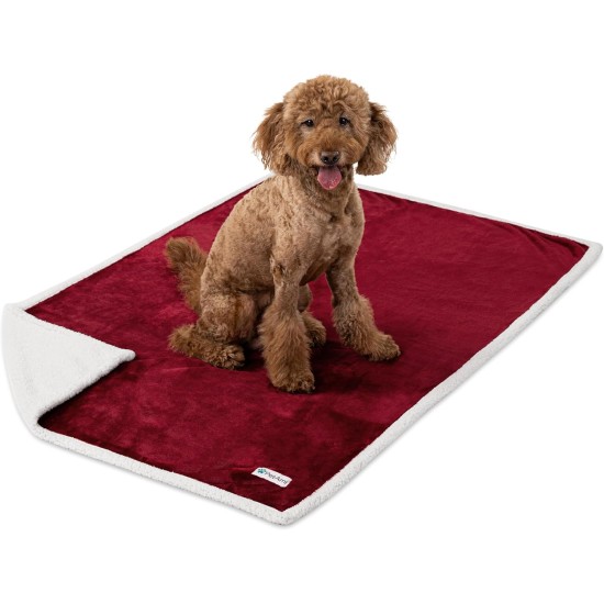 PetAmi Waterproof Dog Blanket for Bed, XL Dog Pet Blanket Couch Cover Protection, Sherpa Fleece Leak-Proof Duvet for Crate Kennel Sofa Furniture Protector, Reversible Soft Plush 80 x 60 cm, Grey PetAmi Waterproof Dog Blanket for Bed, XL Dog Pet Blanket Couch Cover Protection, Sherpa Fleece Leak-Proof Duvet for Crate Kennel Sofa Furniture Protector, Reversible Soft Plush 80 x 60 cm, Grey